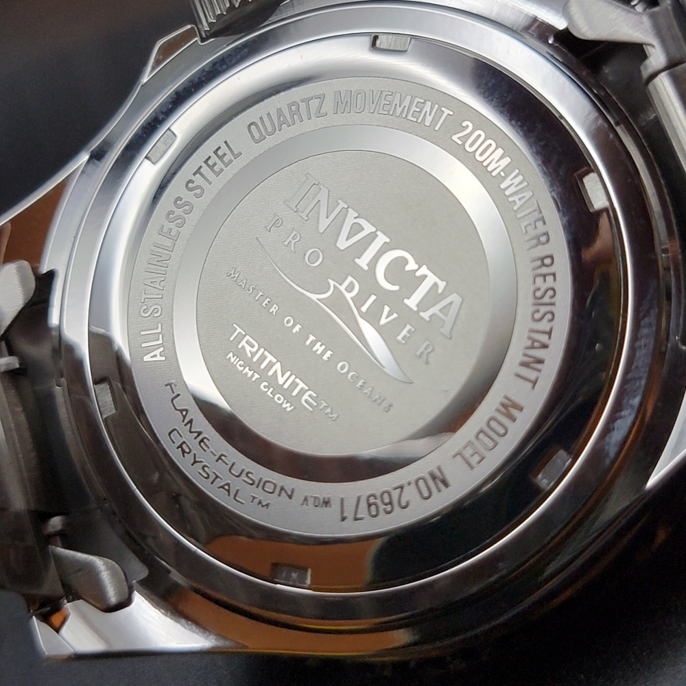 NEW 26971 Invicta Pro Diver Men's Quartz Watch - 40mm Blue Bezel Purple Dial - Picture 7 of 12